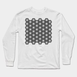 Hex Pattern Long Sleeve T-Shirt